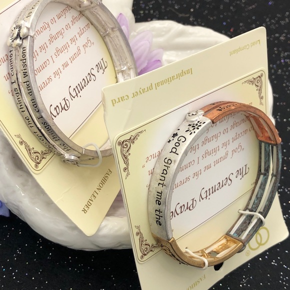 🌼 Serenity Prayer Worded Stretch Bracelet - Picture 4 of 4